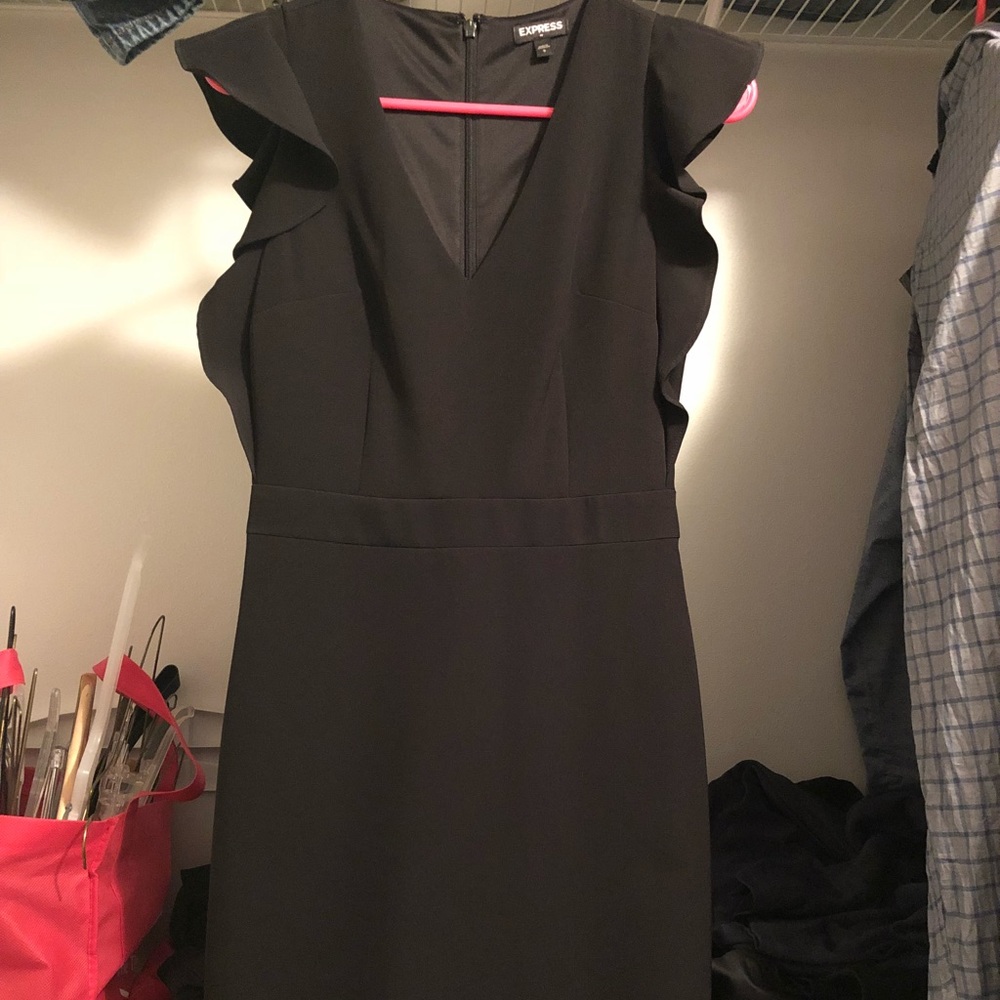 Black express mini dress